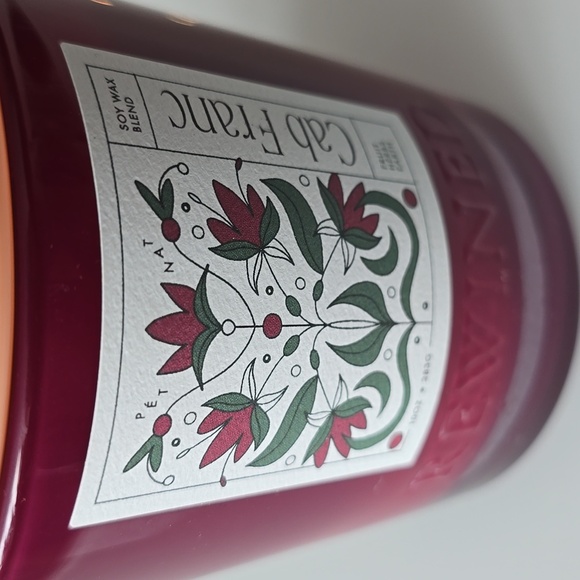 Rewined Cab Franc Pet Nat Candle, Size 10 oz, Retail Price $38.00US - Picture 3 of 6